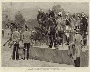 Het Bezoek van de Duitse Keizer aan het Crystal Palace